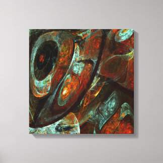 Impressão Em Tela Divisão de Abstrato de Tempo