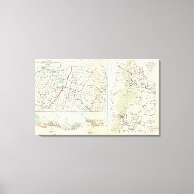 Impressão Em Tela Divisões militares de Wash, Penn, Annapolis, NE Va (Frente)