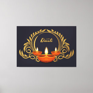Impressão Em Tela Diwali