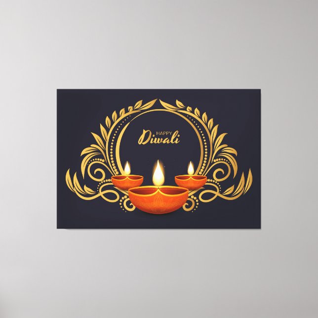Impressão Em Tela Diwali (Frente)