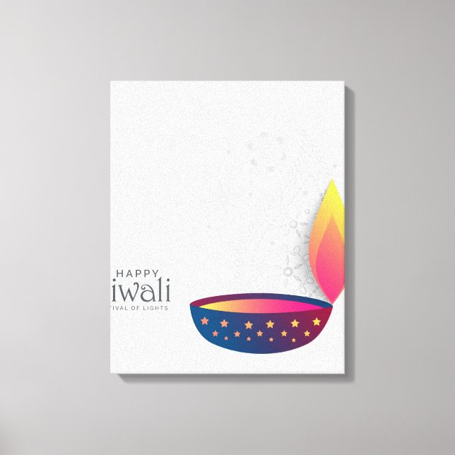 Impressão Em Tela Diwali (Frente)