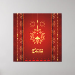 Impressão Em Tela Diwali