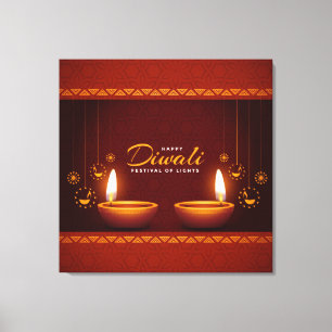 Impressão Em Tela Diwali
