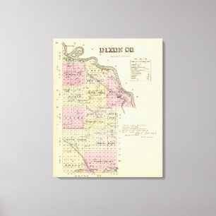 Impressão Em Tela Dixon County, Nebraska