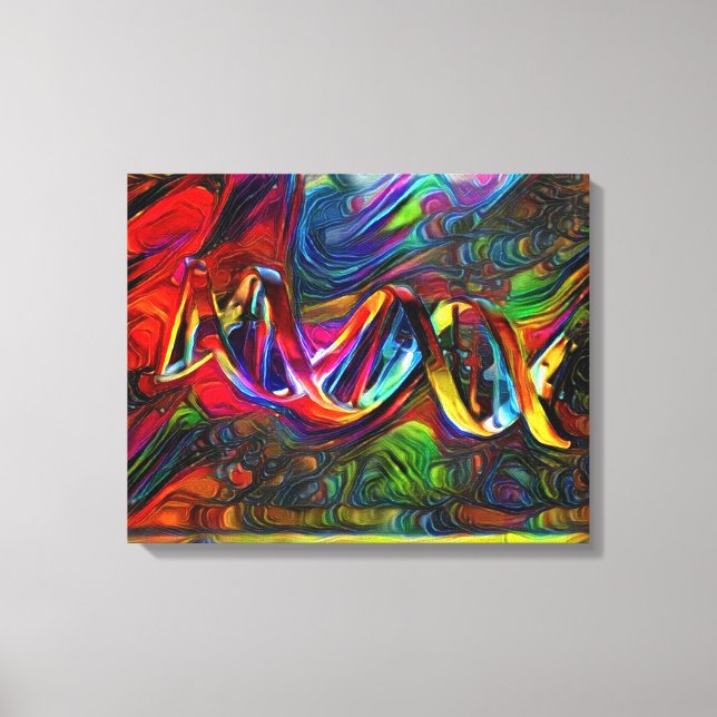 Impressão Em Tela DNA Strand Trabalho de arte (Frente)