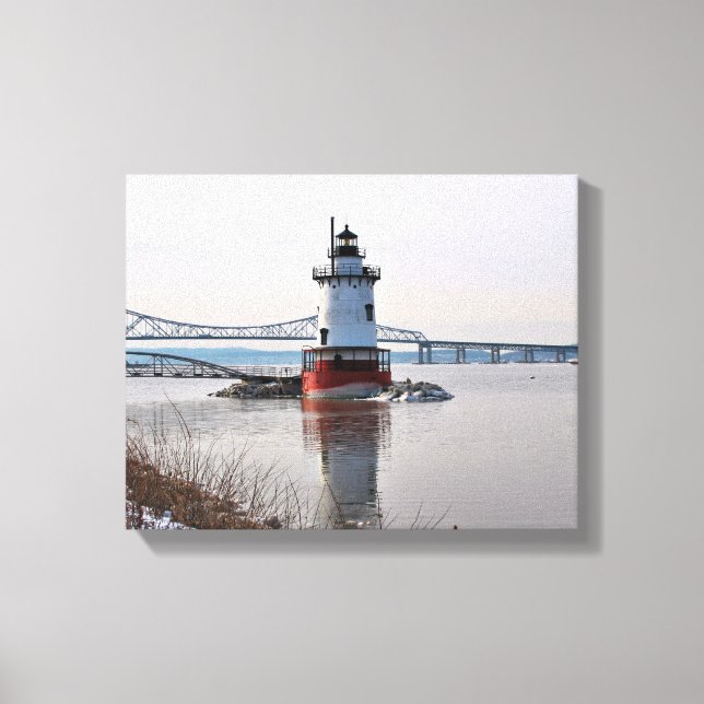 Impressão em tela do Farol de Tarrytown, Nova York (Frente)