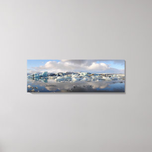 impressão em tela do lago glaciar Jokulsarlon na I