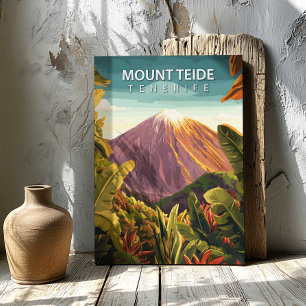 Impressão em tela do Monte Teide Tenerife - Cartaz