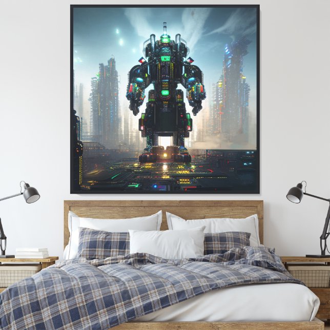 Impressão em tela do Robô 4 (Insitu(Quarto))