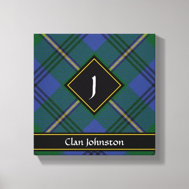 Impressão em tela do xadrez Clan Johnston (Frente)