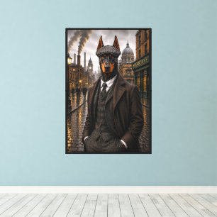 Impressão Em Tela Doberman Gângster