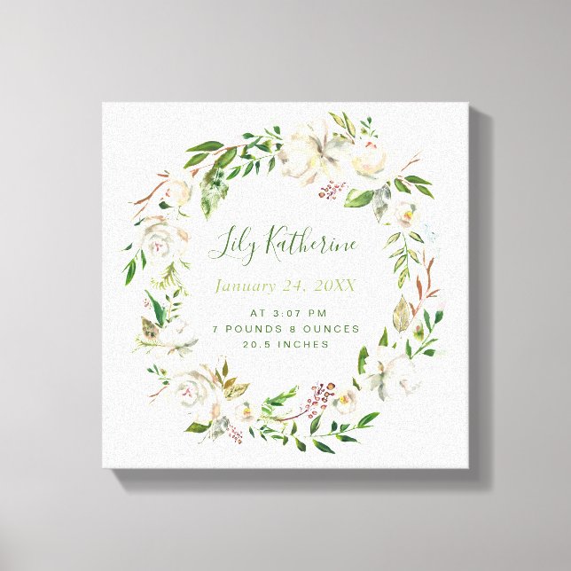 Impressão Em Tela Doces Blooms Personalizados (Frente)