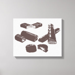 Impressão Em Tela Doces de chocolate Doces de pastelaria Arte Comida