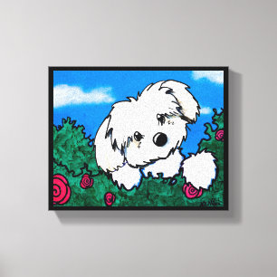 Impressão Em Tela Docinho KiniArt Havanese