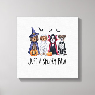 Impressão Em Tela Dog Halloween Just a Spooky Paw