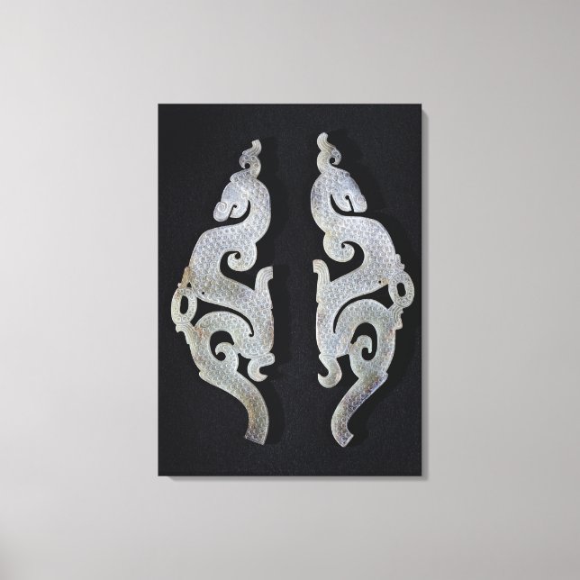 Impressão Em Tela Dois dragões, c.475-221 BC (Frente)