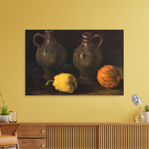 Impressão Em Tela Dois Jarros e Duas Abóboras por Vincent van Gogh