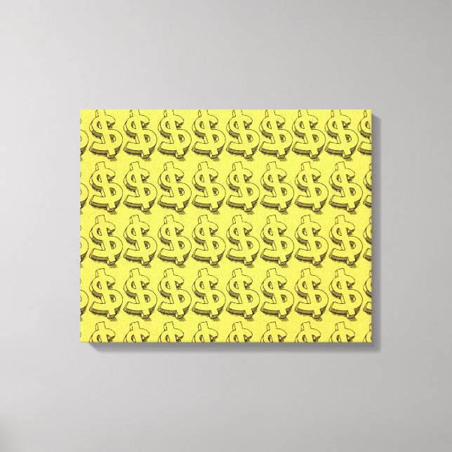 Impressão Em Tela dolar dourado (Frente)