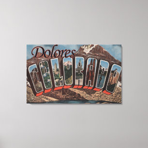 Impressão Em Tela Dolores, Colorado - grandes cenas da letra