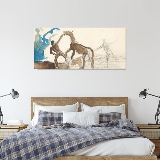 Impressão Em Tela Domando um Cavalo (Insitu(Quarto))