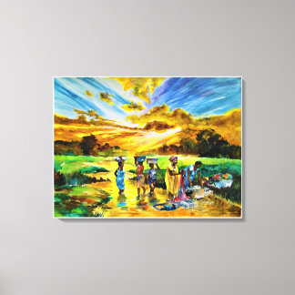 Impressão Em Tela Domingo de manhã por Ini Brown