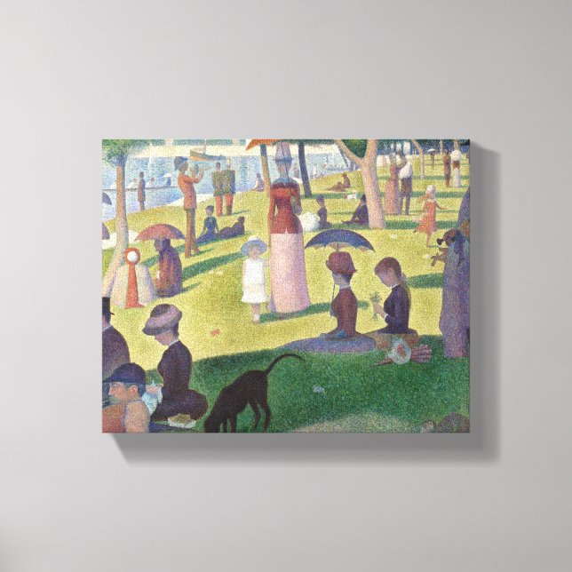 Impressão Em Tela Domingo na pintura de La Grande Jatte Seurat (Frente)