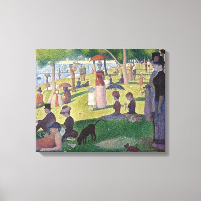 Impressão Em Tela Domingo na pintura de La Grande Jatte Seurat (Frente)