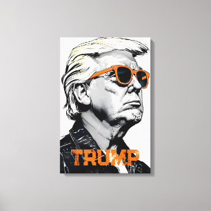 Impressão Em Tela Donald Trump