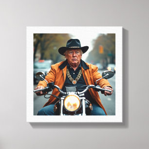 Impressão Em Tela Donald Trump