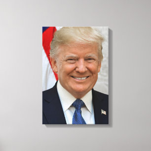 Impressão Em Tela Donald Trump