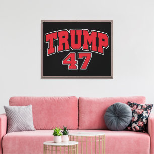 Impressão Em Tela Donald Trump 47