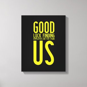 Impressão Em Tela Dons engraçados para trabalhadores ou empregados 