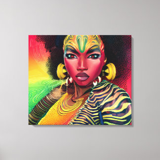 Impressão Em Tela Don't Touch My Hair Black Melanin Afro Queen Crown