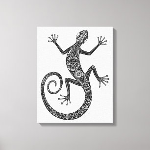 Impressão Em Tela Doodle 6 do lagarto ou da salamandra