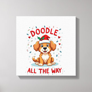 Impressão Em Tela Doodle Até o Fim do Caminho Fun Divertido Goldendo