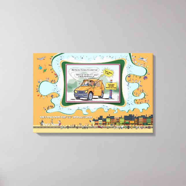 Impressão Em Tela Door Is a Jar | Literal Wordplay Humor 24x16 (Frente)