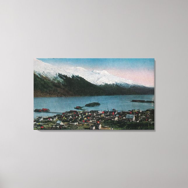 Impressão Em Tela Douglas, Alaska Town ViewDouglas, AK (Frente)