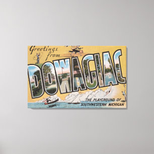 Impressão Em Tela Dowagiac, Michigan - grandes cenas 2 da letra