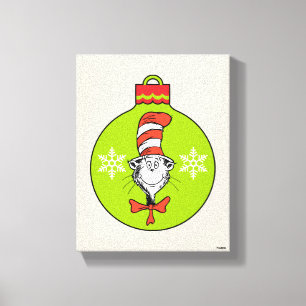 Impressão Em Tela Dr. Seuss Grinch Gato no Chapéu Enfeite