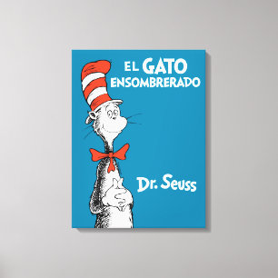 Impressão Em Tela Dr. Seuss O Gato Malhado em Português