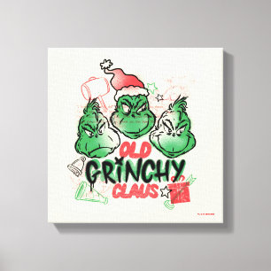 Impressão Em Tela Dr. Seuss Velho Grinch Claus