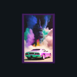 Impressão Em Tela Dracula dirige carro esportivo - Ken Gage Art<br><div class="desc">Dracula dirige um carro desportivo. 2024, Ken Gage. Arte digital: surrealismo pop.</div>