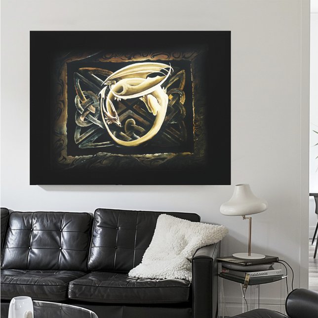 Impressão Em Tela Dragão de Nó Celular (Criador carregado)