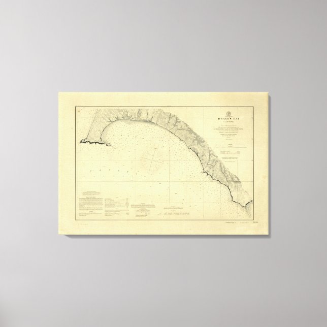 Impressão Em Tela Drake's Bay, Califórnia (Frente)