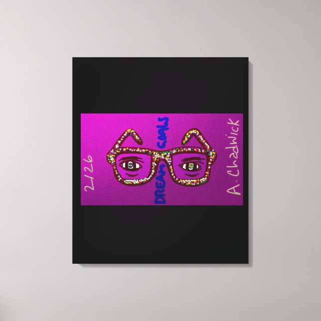 Impressão Em Tela Dream Goals  (Frente)