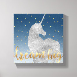 Impressão Em Tela Dream Stars Unicorn