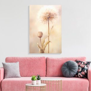 Impressão Em Tela Dreamy Dandelion Illustration