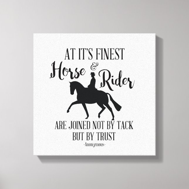 Impressão Em Tela Dressage Horse and Rider Cote Wall Art (Frente)