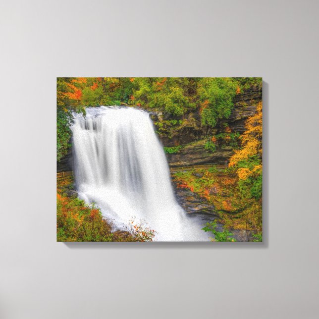 Impressão Em Tela Dry Falls North Carolina (Frente)