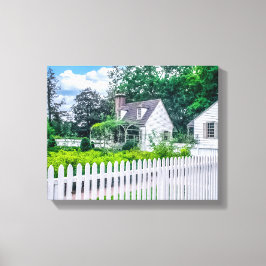 Impressão Em Tela DSC02417-Casa Colonial com Cerca de Picket